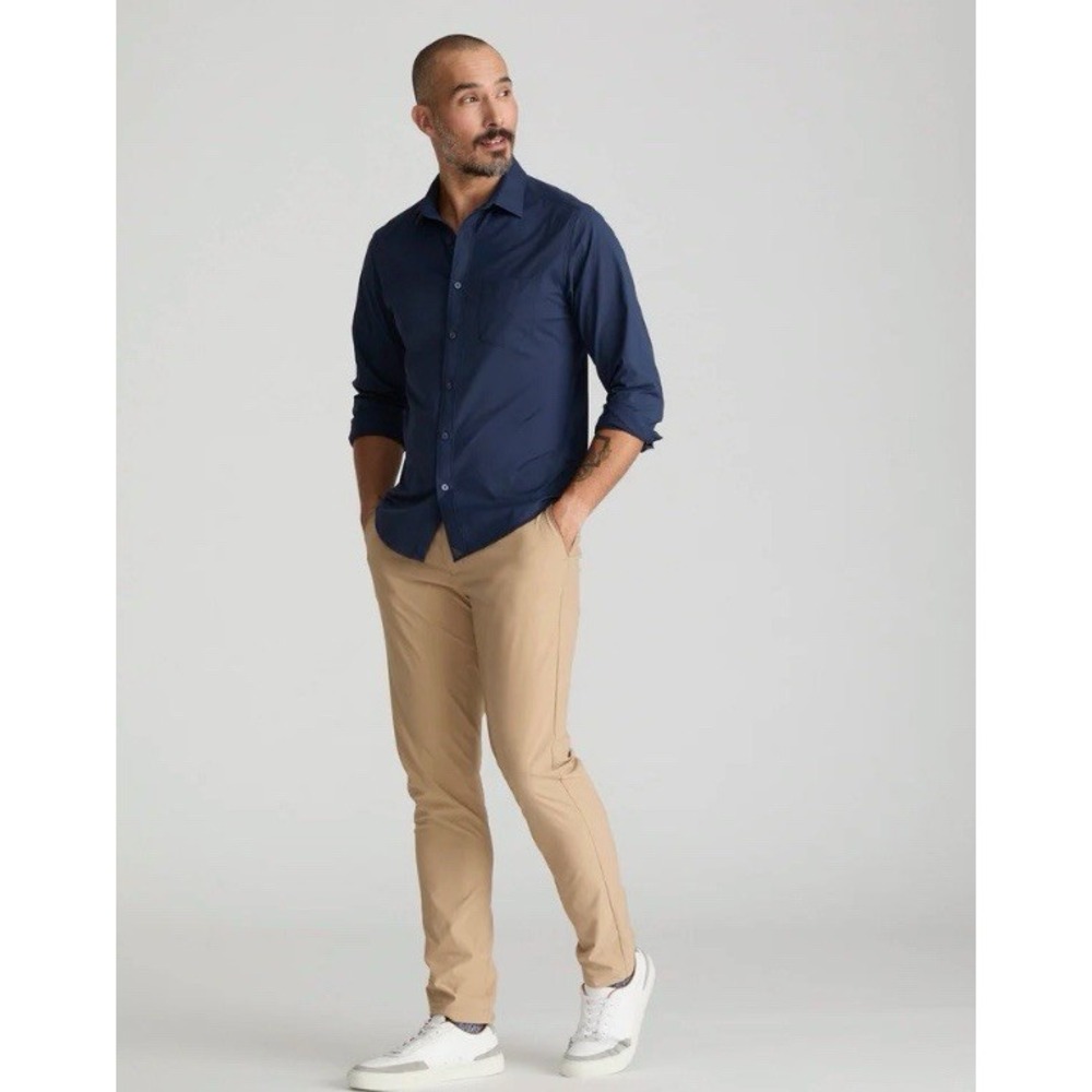 UNTUCKIT‎ Pants Mens 36x30 Chancellor Straight Wrinkle Resistant Tan